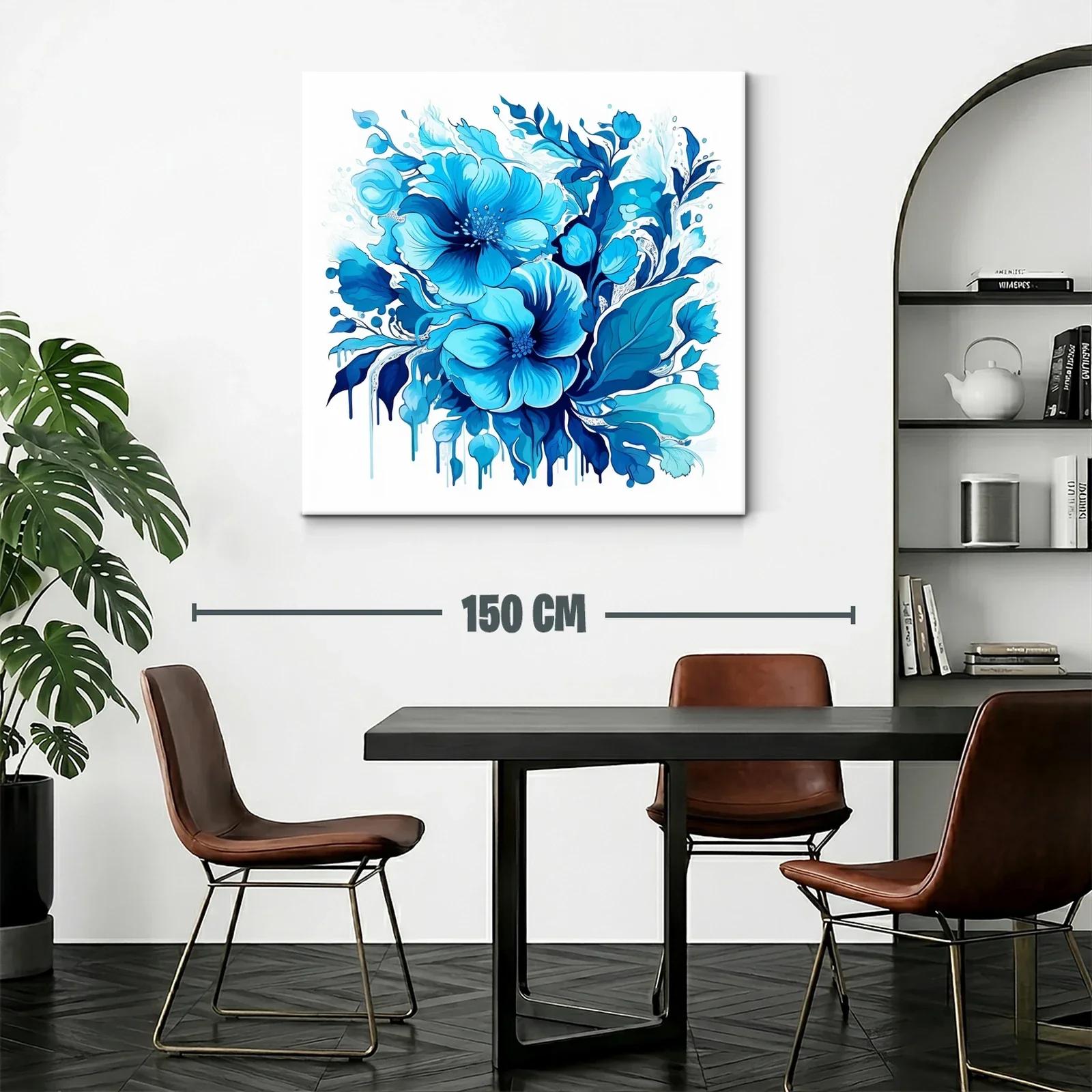 Flores azules en composición vibrante y elegante — miniatura 2