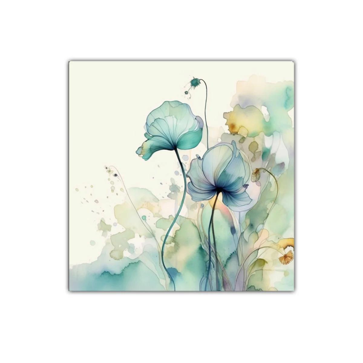 Elegancia natural con flores en acuarela suave y delicada — imagen principal