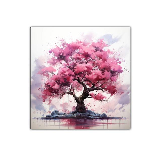 Árbol esplendoroso con flores rosas vibrantes