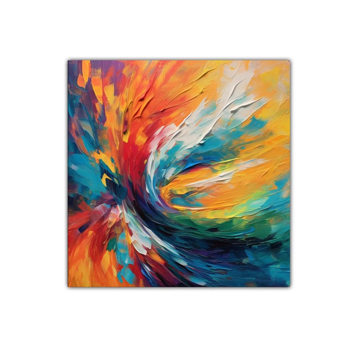 Cuadro vibrante con explosión de colores vivos — imagen principal