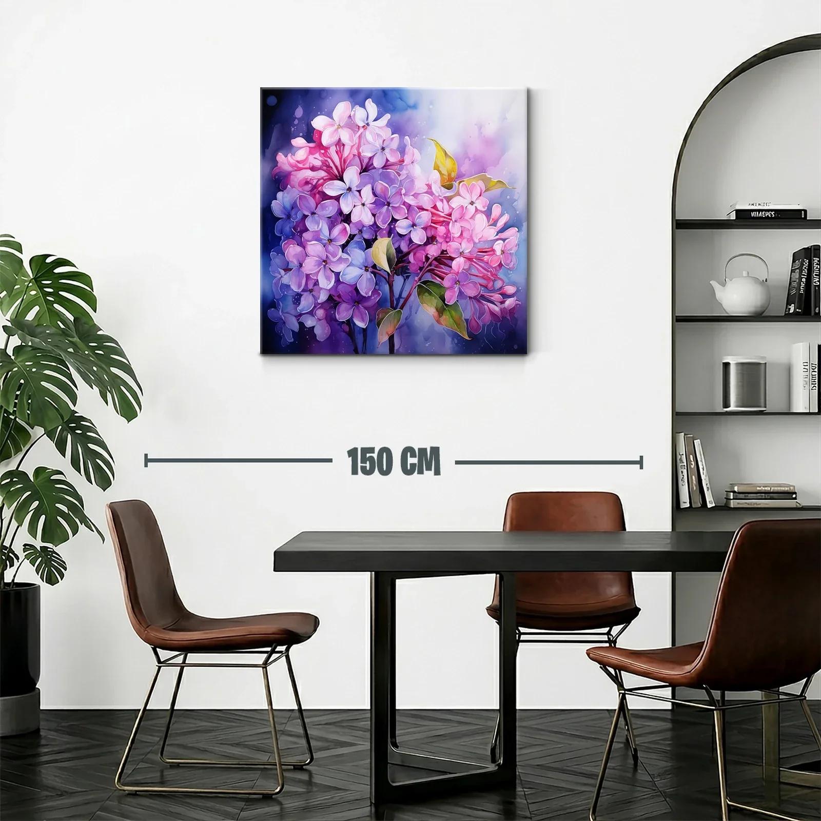 Delicado ramo de lilas en tonos violetas y rosas — miniatura 2