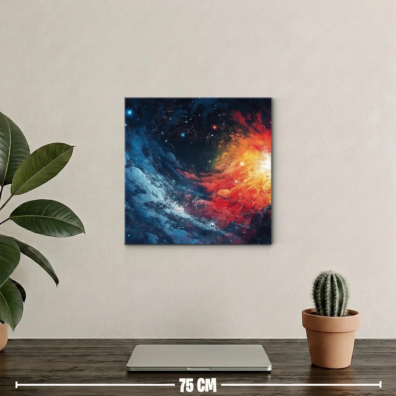 Explosión cósmica en vibrantes tonos de fuego y hielo — miniatura 2