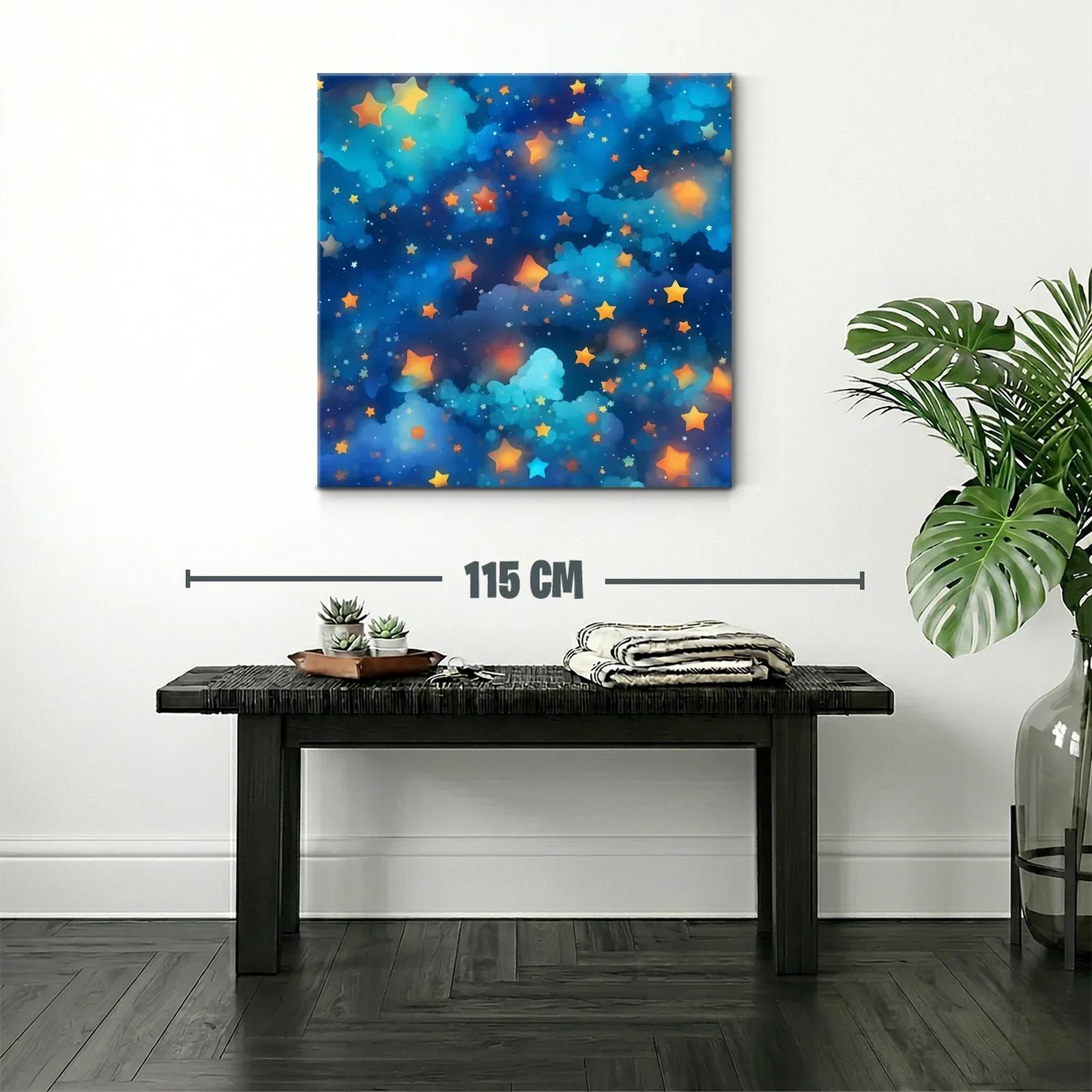 Cuadro Estrellas Brillantes en Fondo Azul Profundo — miniatura 2