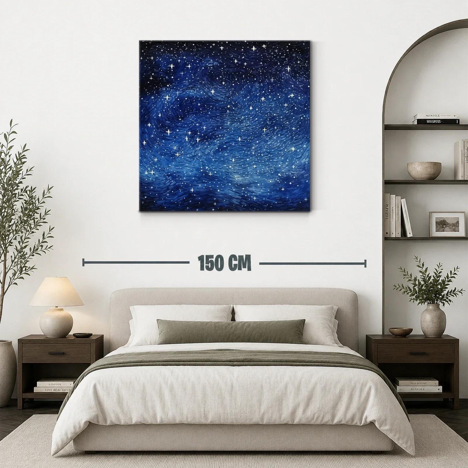 Cielo estrellado con tonos profundos y movimiento dinámico — miniatura 3