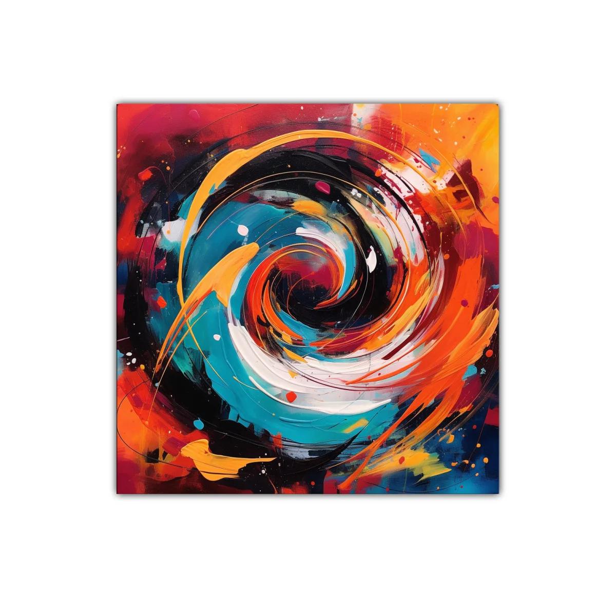 Explosión de color con espiral vibrante y dinámica — miniatura 1