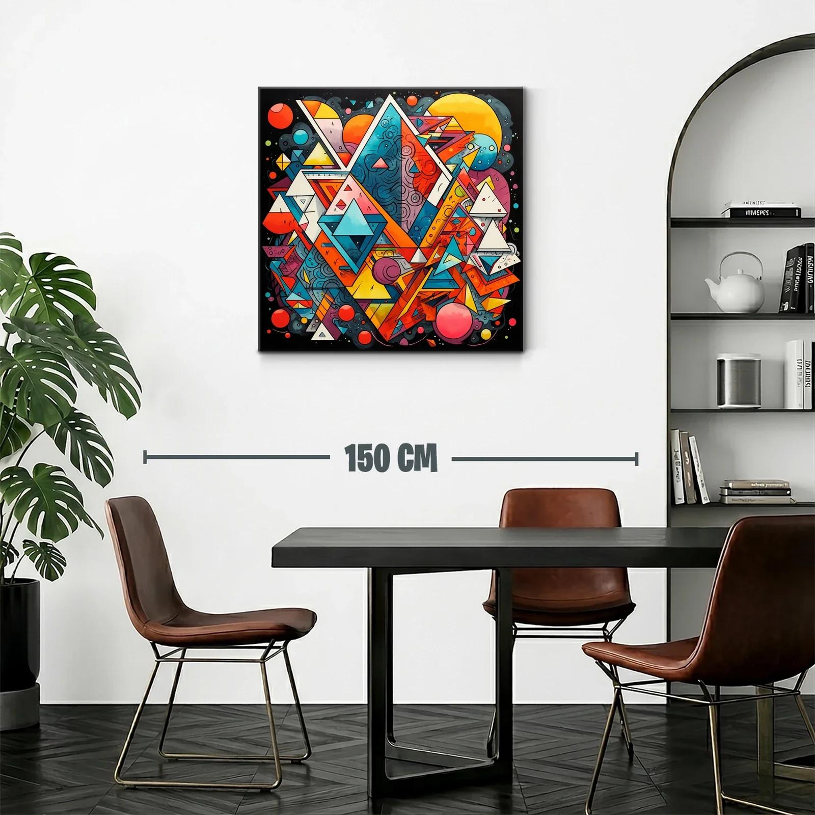 Composición geométrica vibrante con contrastes y profundidad — miniatura 2
