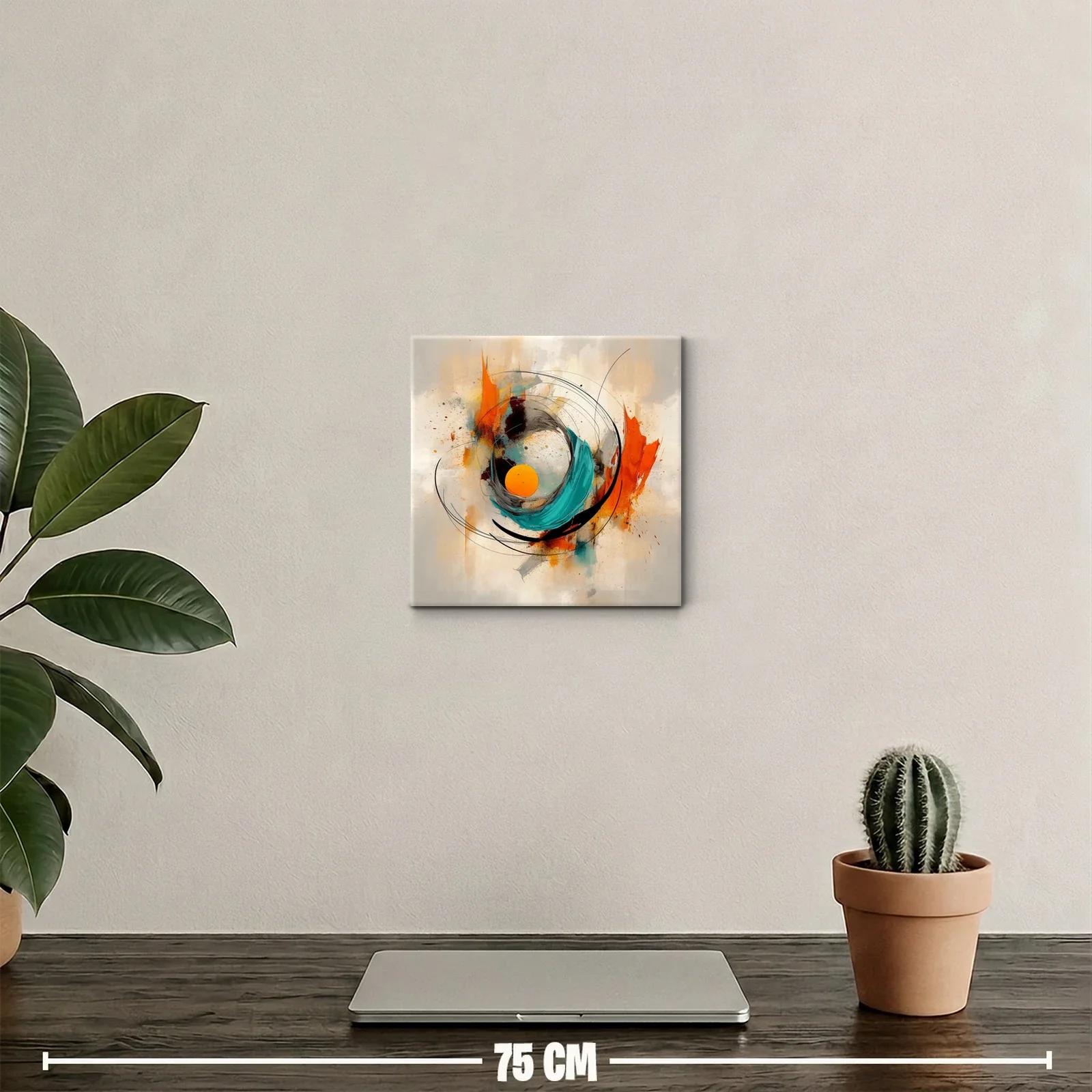 Composición dinámica con formas circulares y colores brillantes — miniatura 2