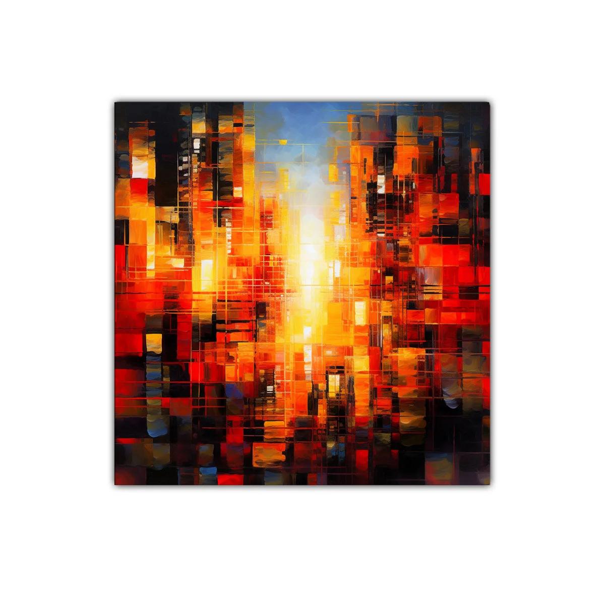 Explosión de luz y color en composición abstracta vibrante — imagen principal