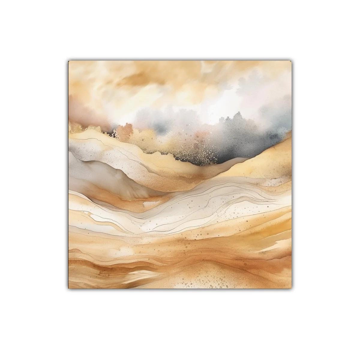 Paisaje abstracto en tonos tierra y neutros suaves — imagen principal