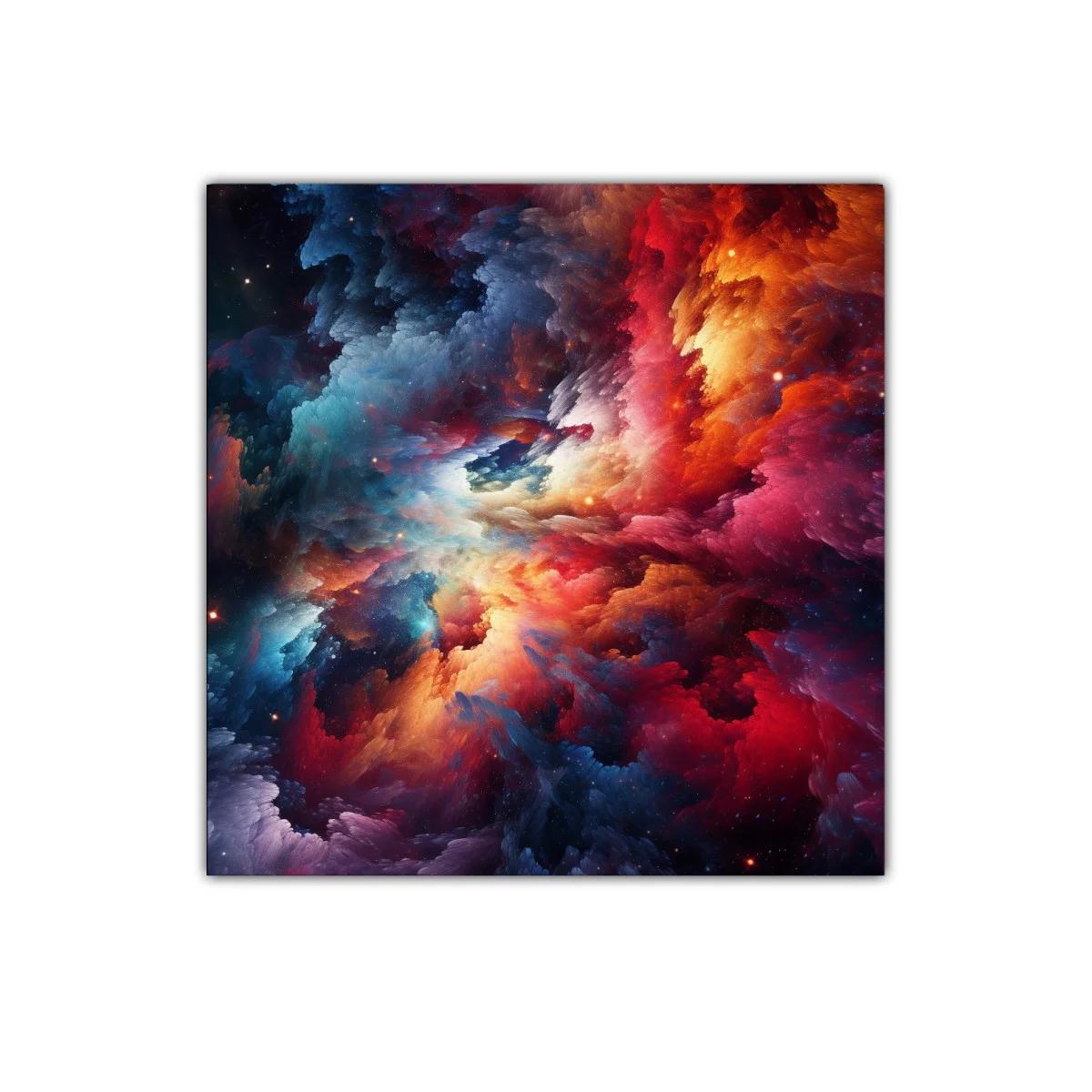 Explosión Cósmica de Colores Vibrantes y Profundos