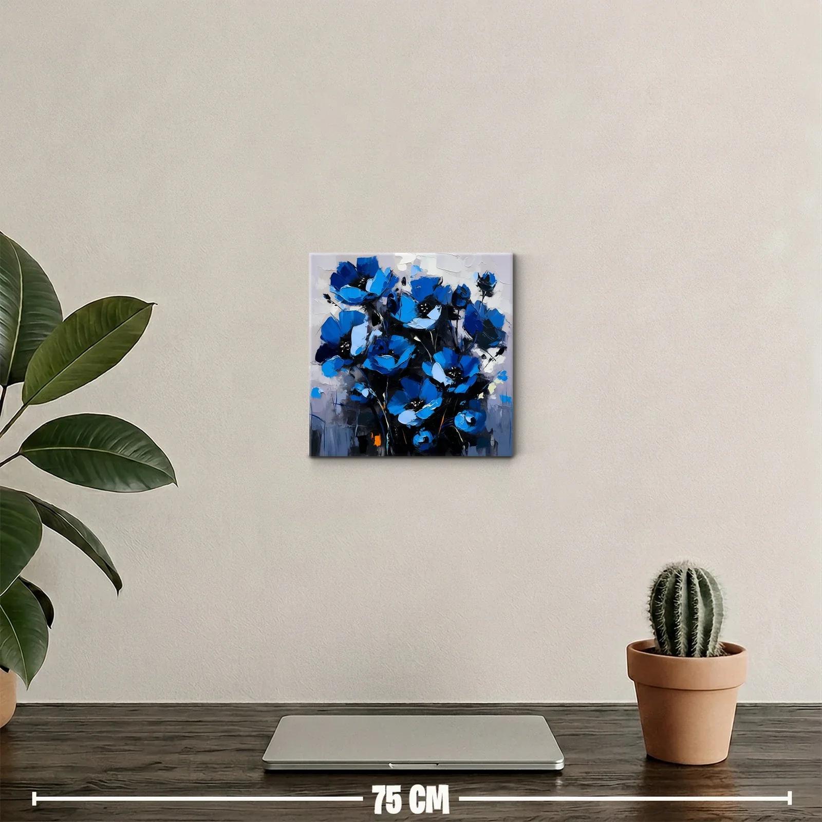 Ramo de flores azules vibrantes para decoración moderna — miniatura 2