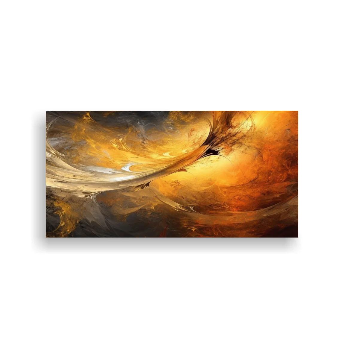 Cuadro torbellino de humo y luz dorada — imagen principal