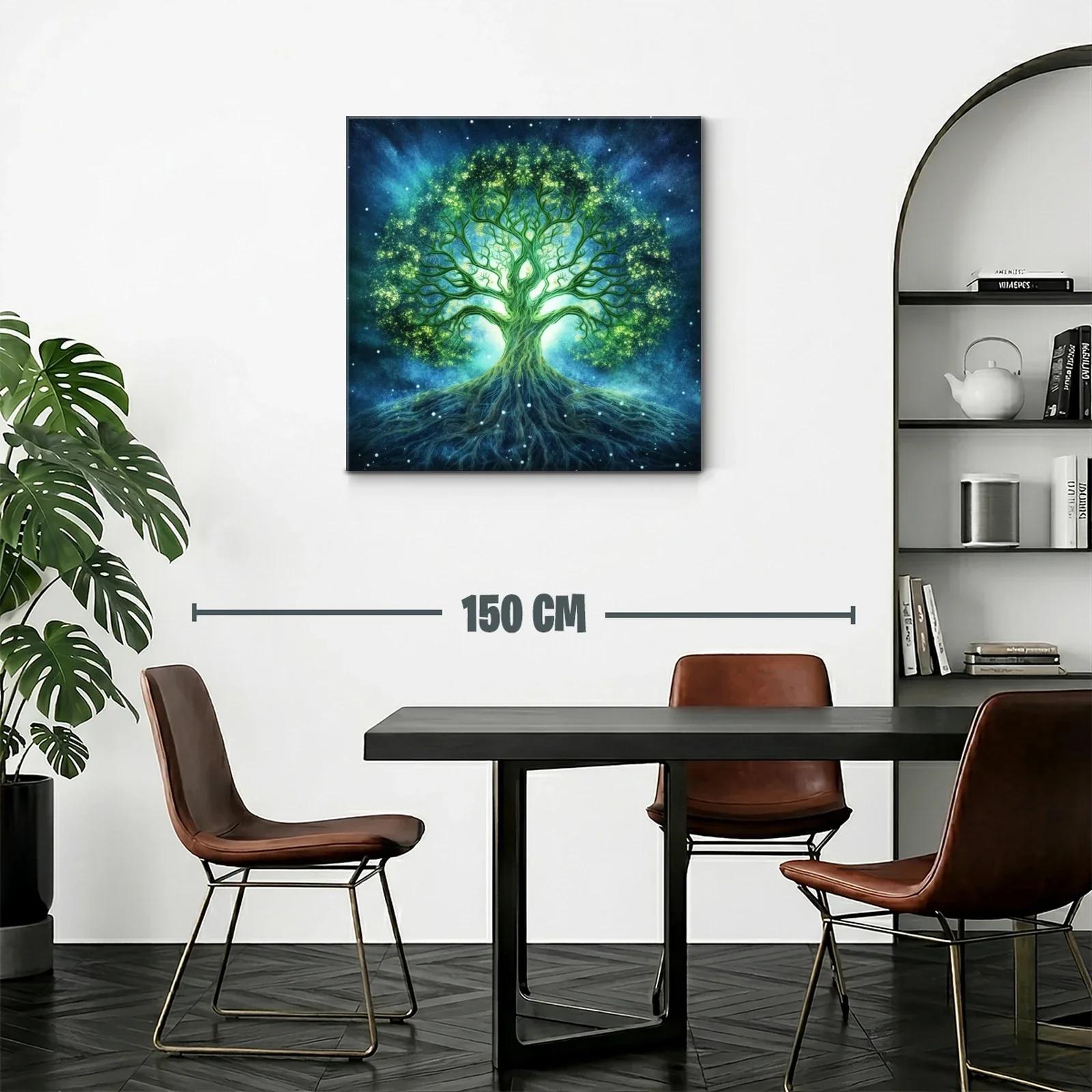 Árbol de la Vida luminoso en tonos azules y verdes — miniatura 2
