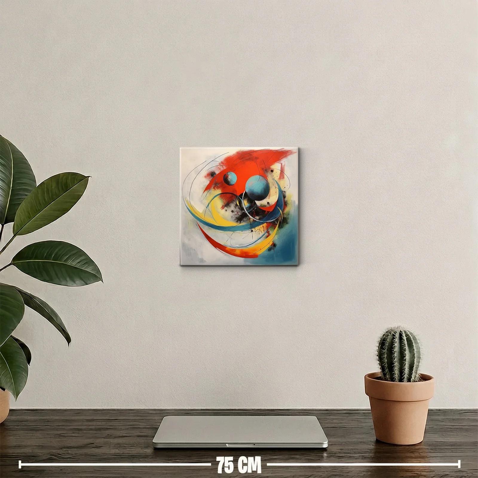 Composición dinámica con formas esféricas y colores vibrantes — miniatura 2