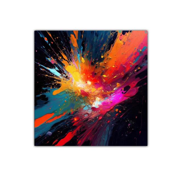 Explosión de color vibrante y energía dinámica