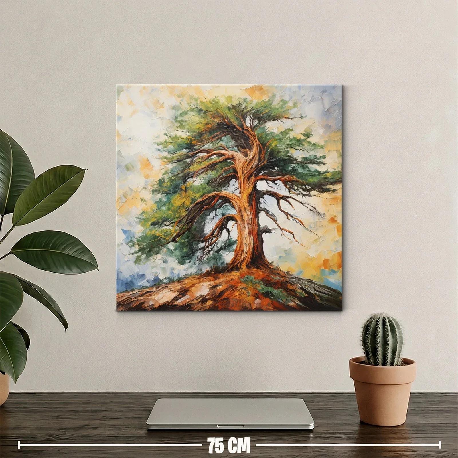 Árbol solitario en paisaje vibrante y natural — miniatura 2