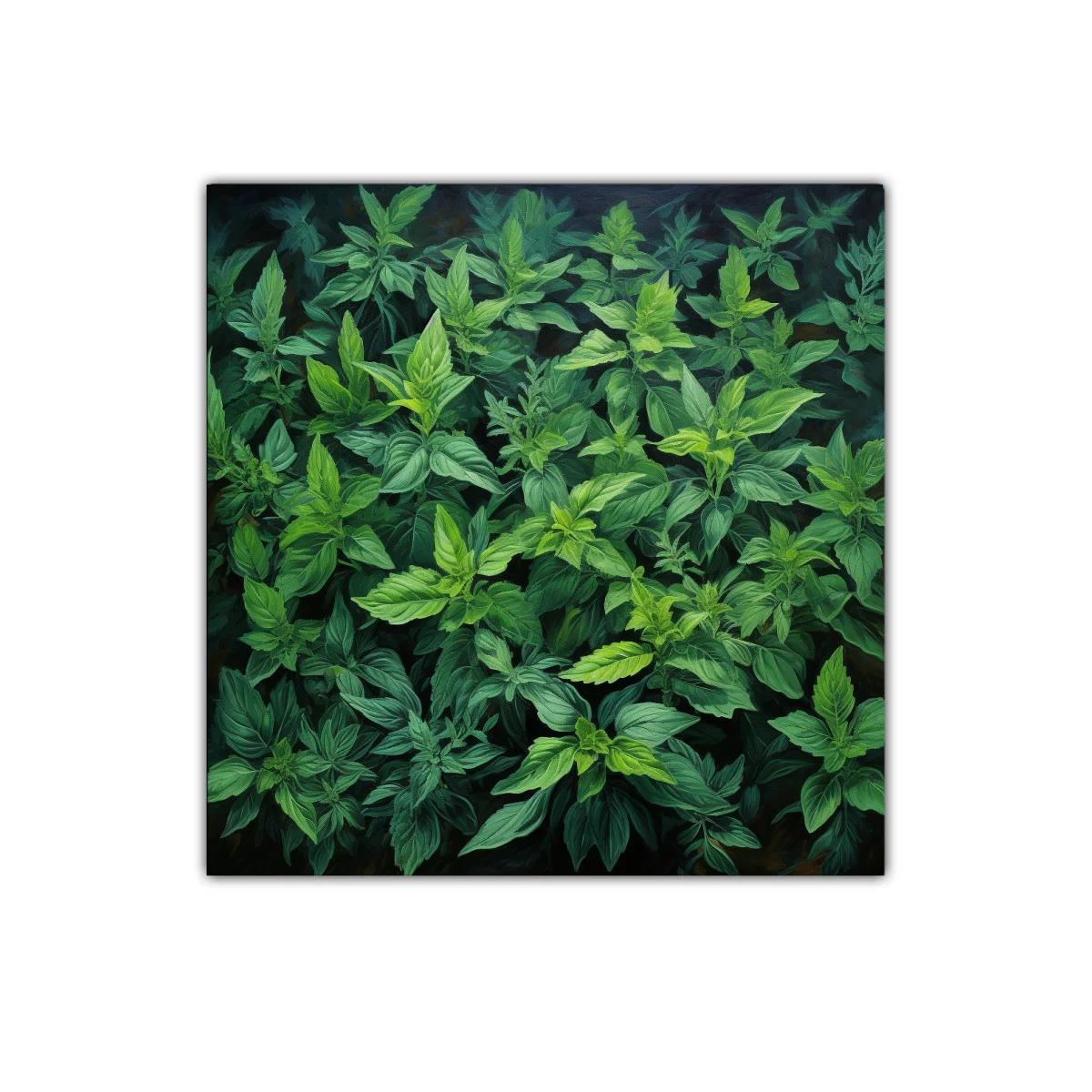Cuadro de naturaleza con follaje en verdes intensos — imagen principal