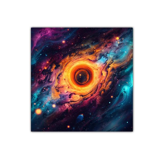 Explosión Cósmica con Colores Vibrantes y Dinámicos