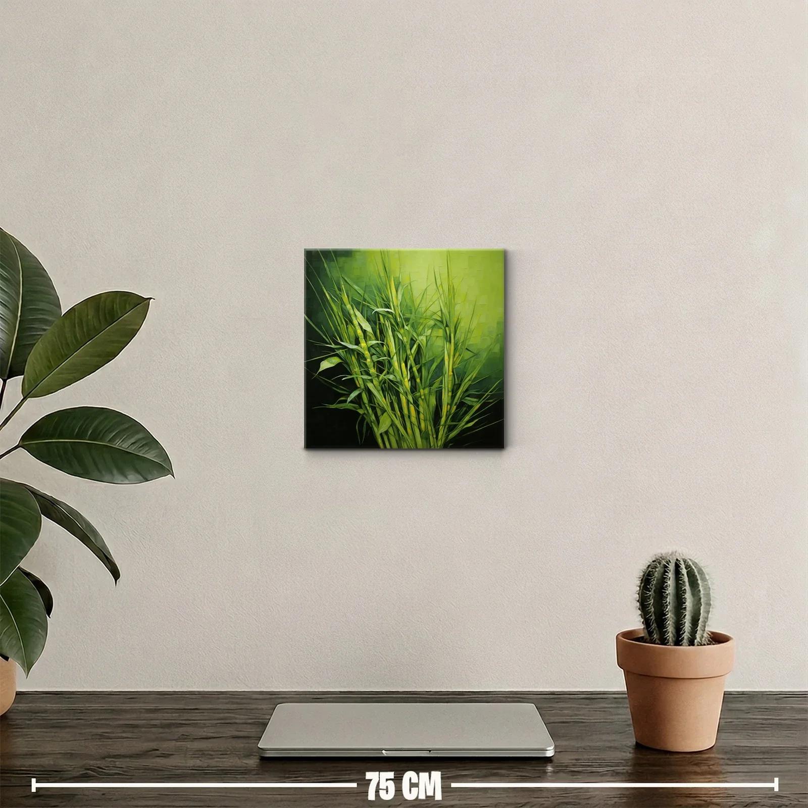 Cuadro con planta verde exuberante para decoración natural — miniatura 2