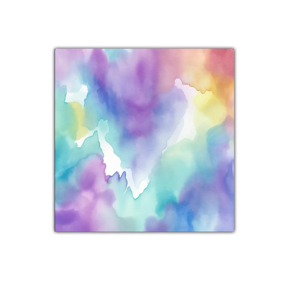 Cuadro abstracto en tonos pastel para ambientes suaves