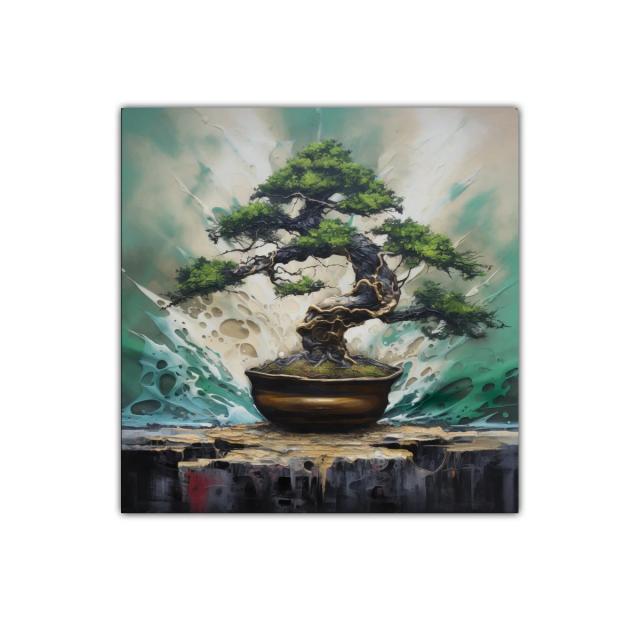 Bonsái en explosión de color calidez y serenidad natural