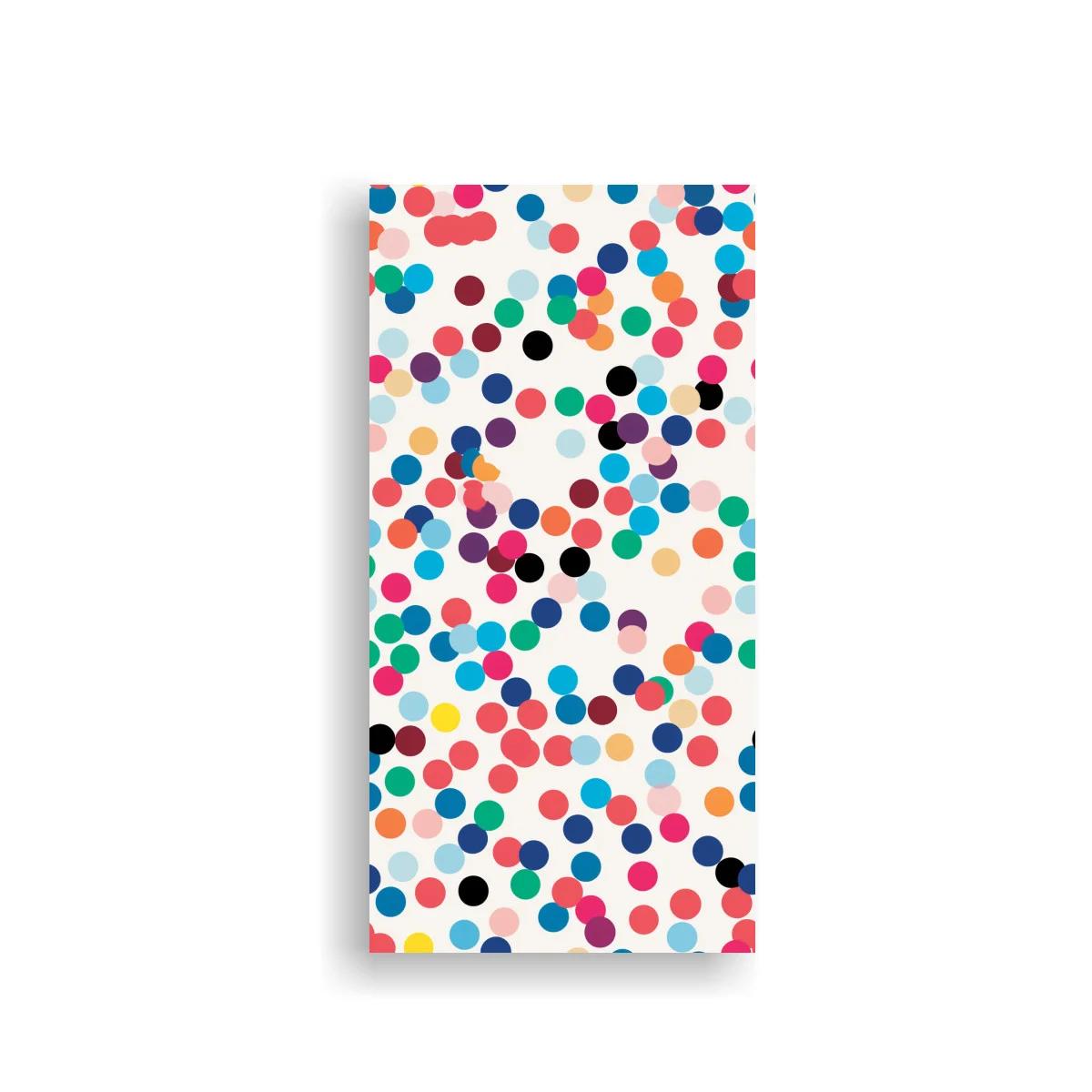 Cuadro patrón de puntos de colores efecto confeti