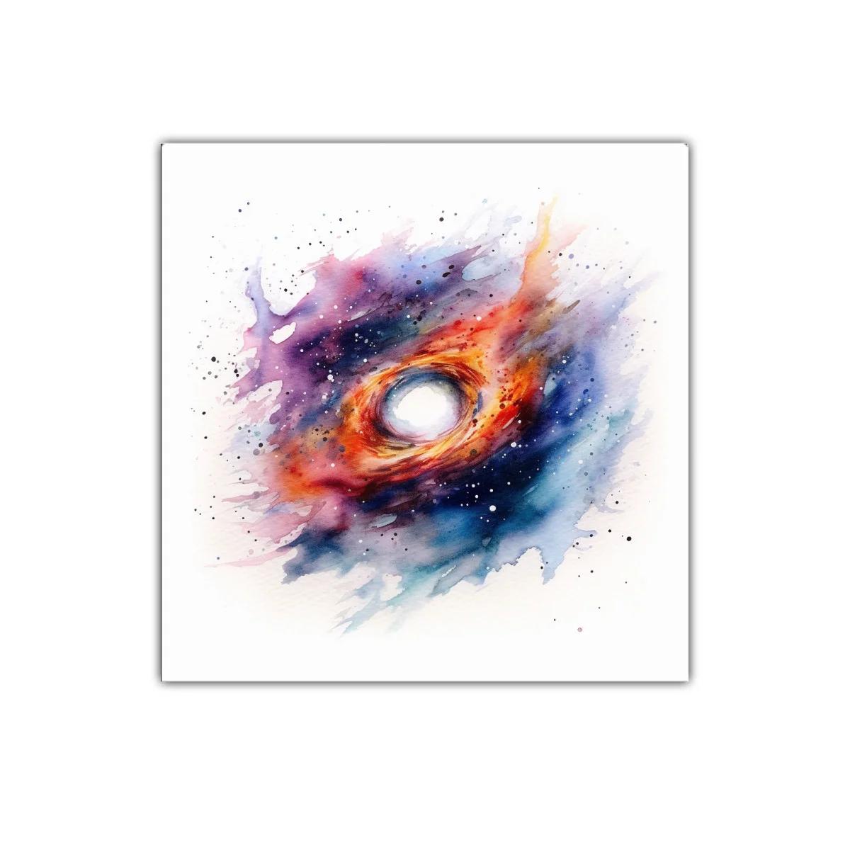 Explosión Cósmica en Tonos Vivos y Contemplativos