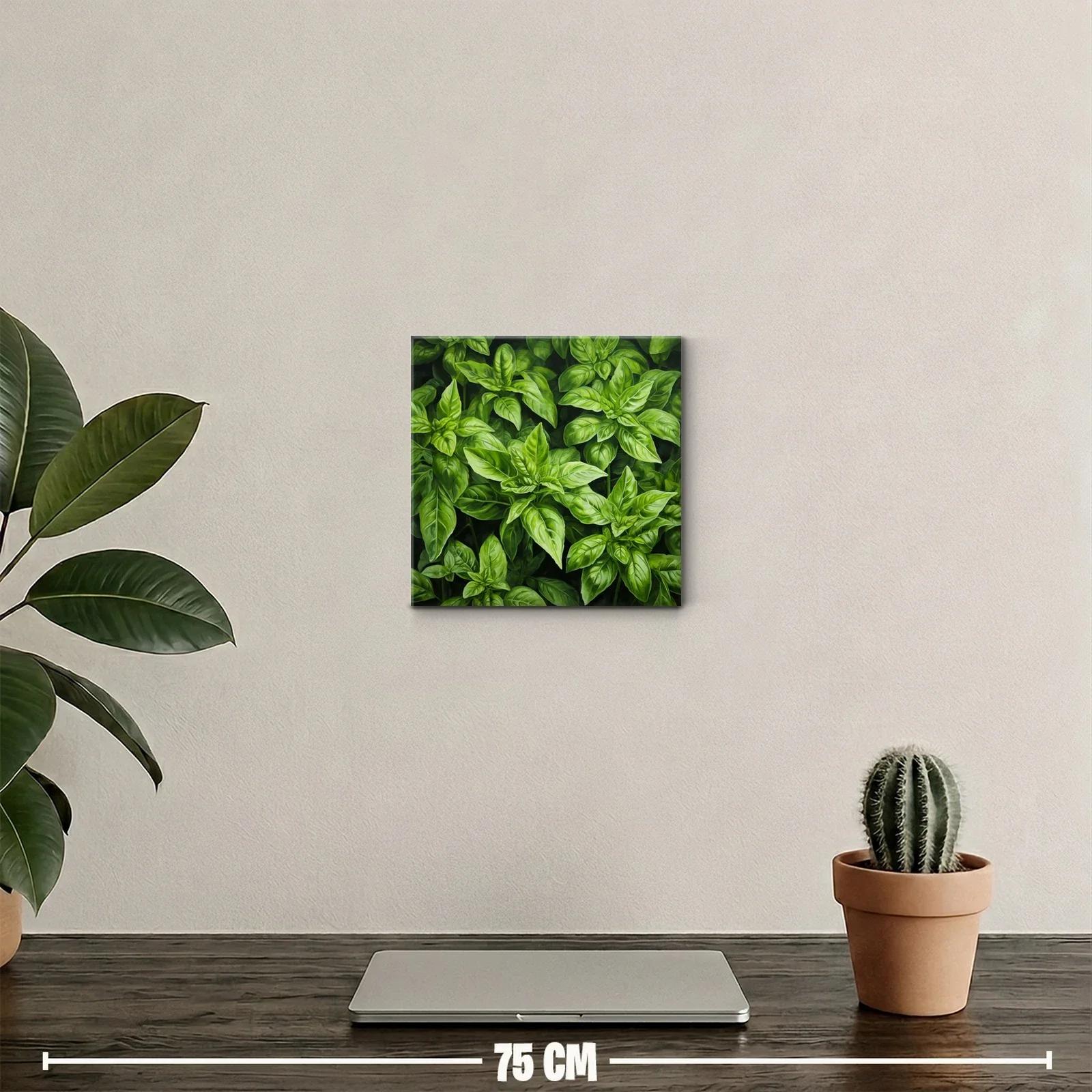 Cuadro decorativo con frescura y vida natural en verdes intensos — miniatura 2