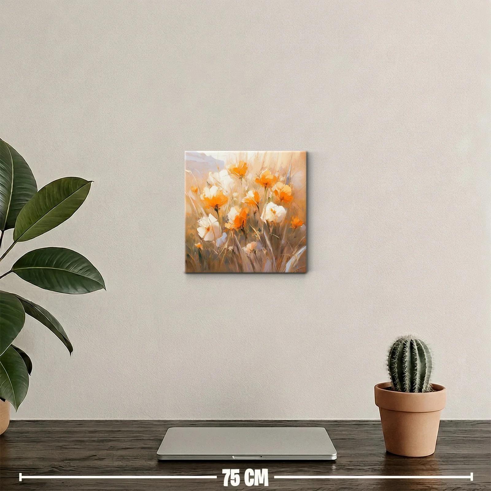 Encantador cuadro floral en tonos cálidos y suaves — miniatura 2