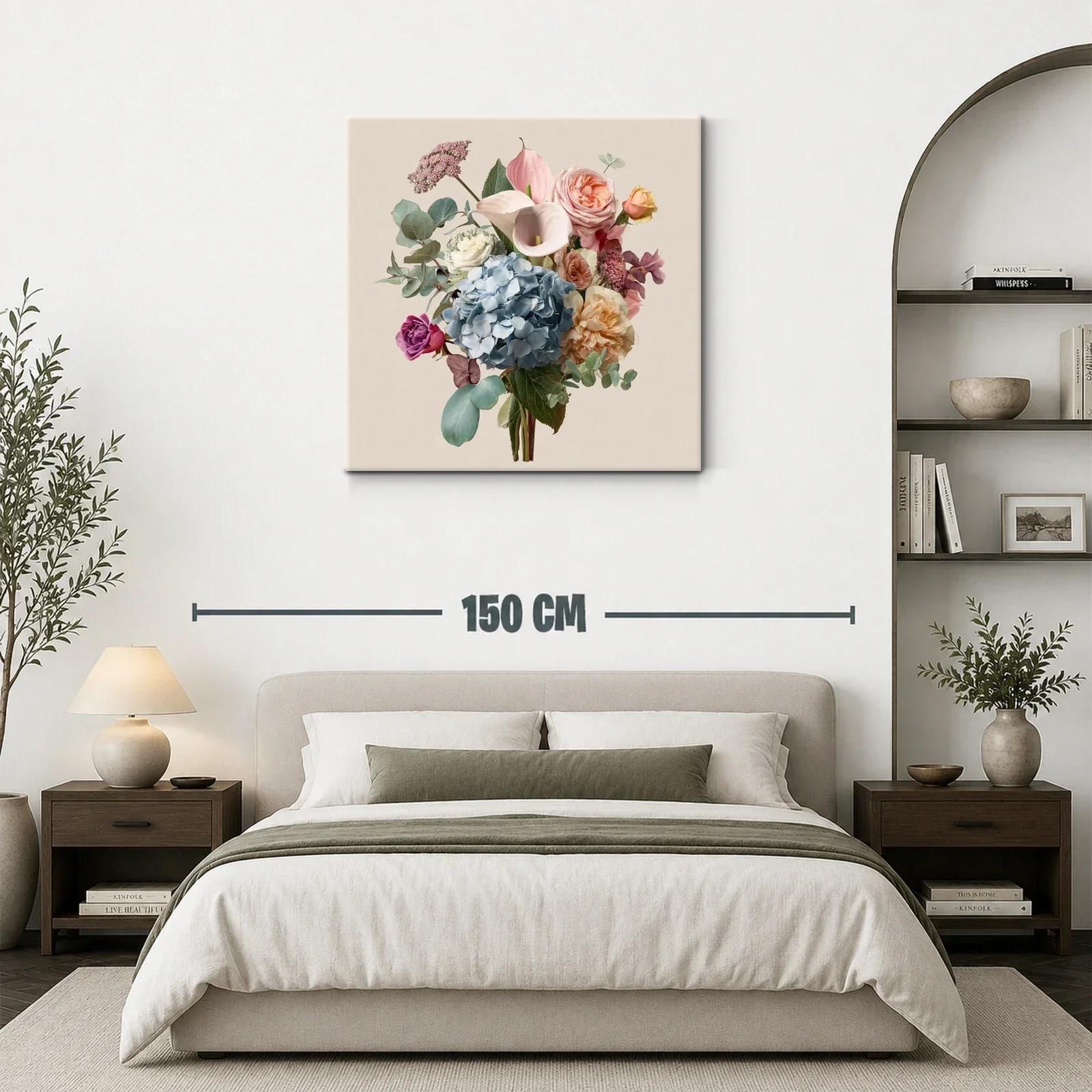 Ramo elegante con flores delicadas y tonos pastel suaves — miniatura 3