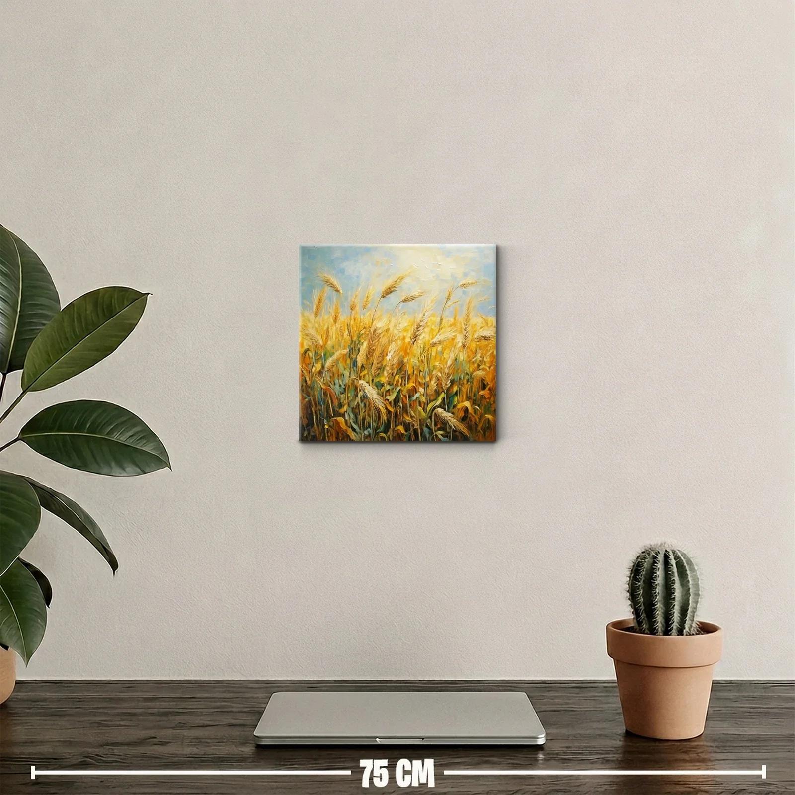 Trigal dorado bajo un cielo sereno y claro — miniatura 2