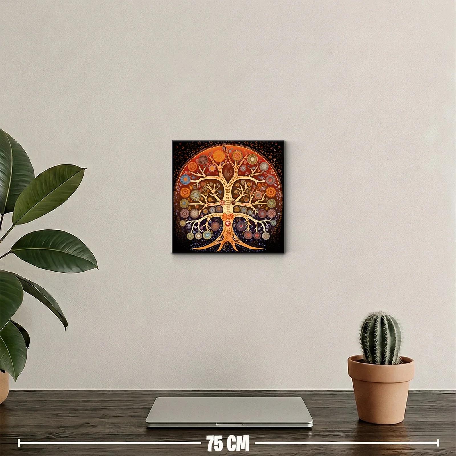 Árbol de la vida vibrante con círculos decorativos coloridos — miniatura 2