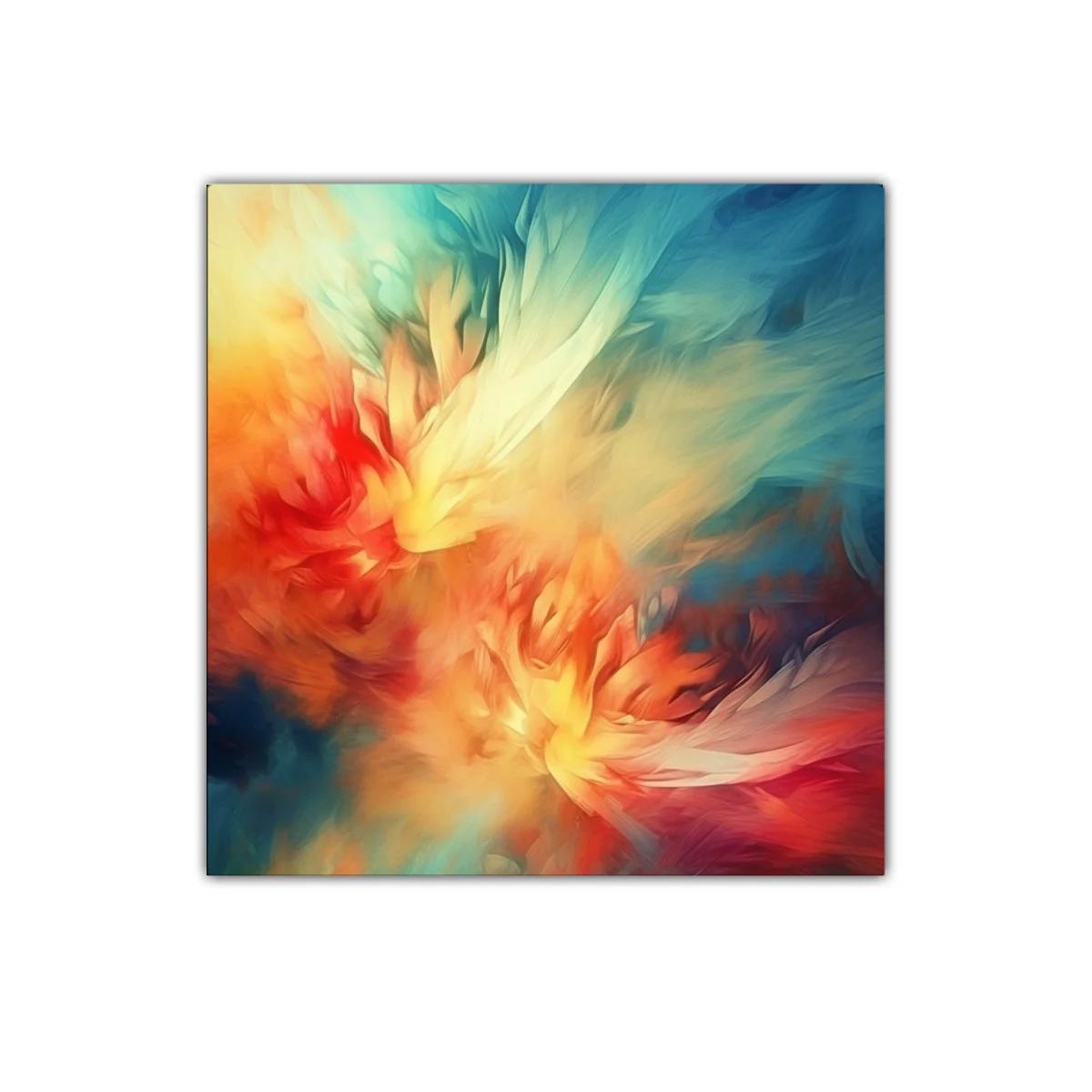 Cuadro decorativo con explosión de color vibrante y energía — imagen principal