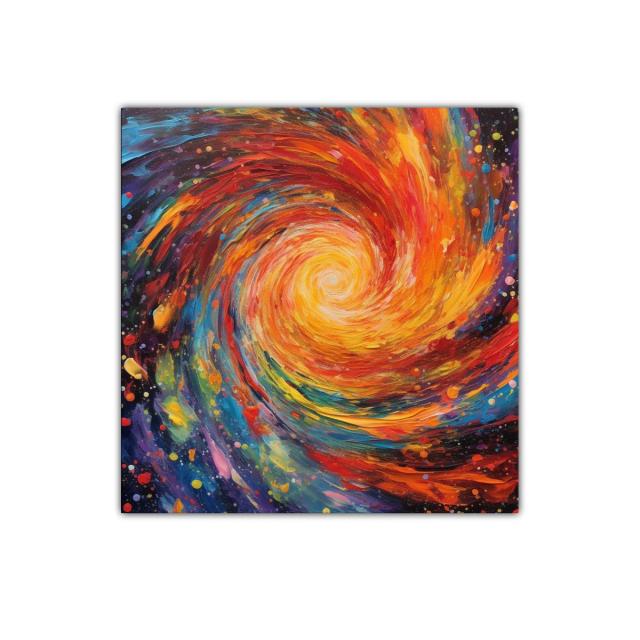 Explosión Cósmica de Color en Movimiento Vibrante