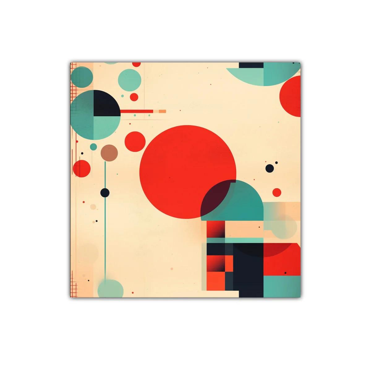 Cuadro decorativo con diseño geométrico en tonos vivos — imagen principal