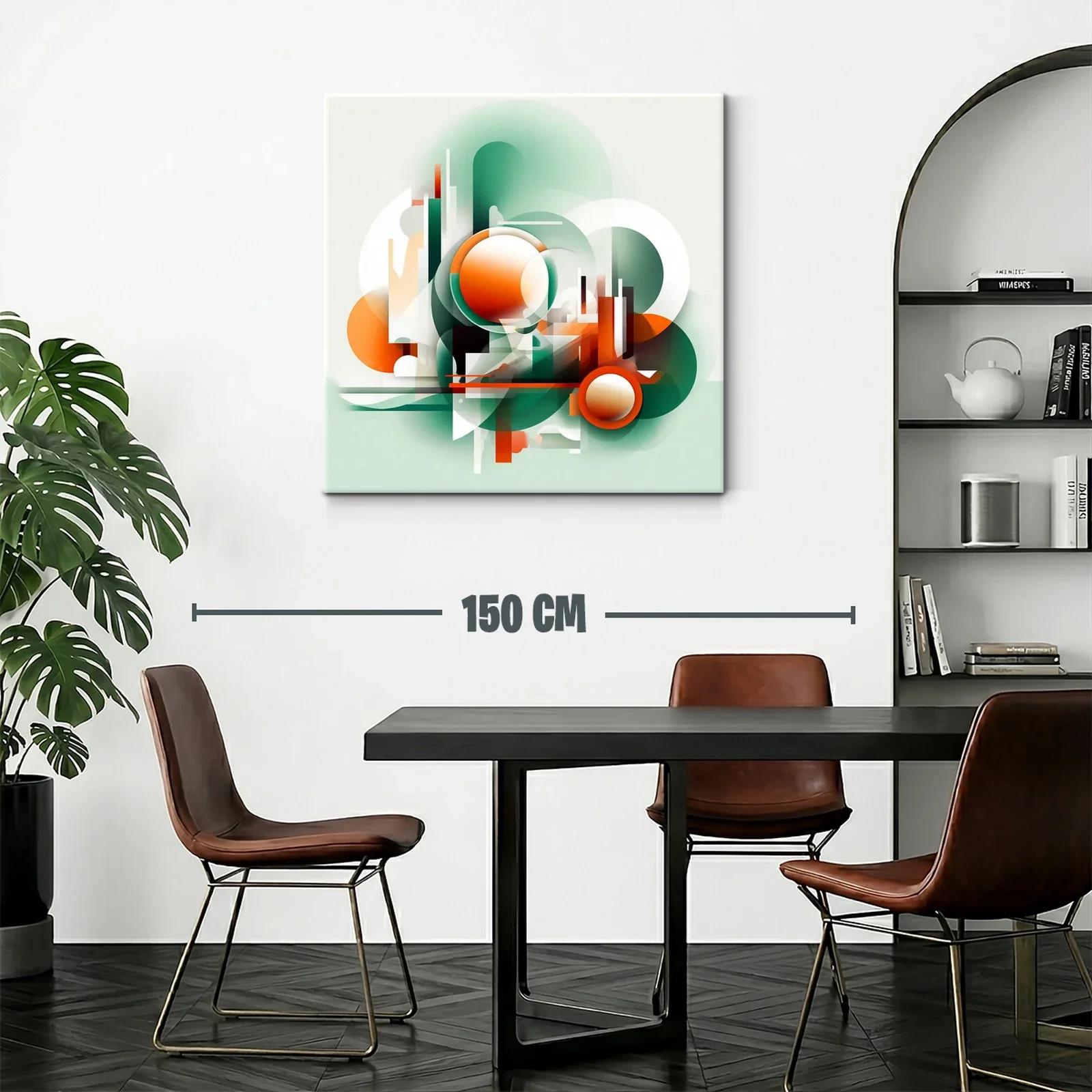 Composición abstracta con formas geométricas vibrantes — miniatura 2