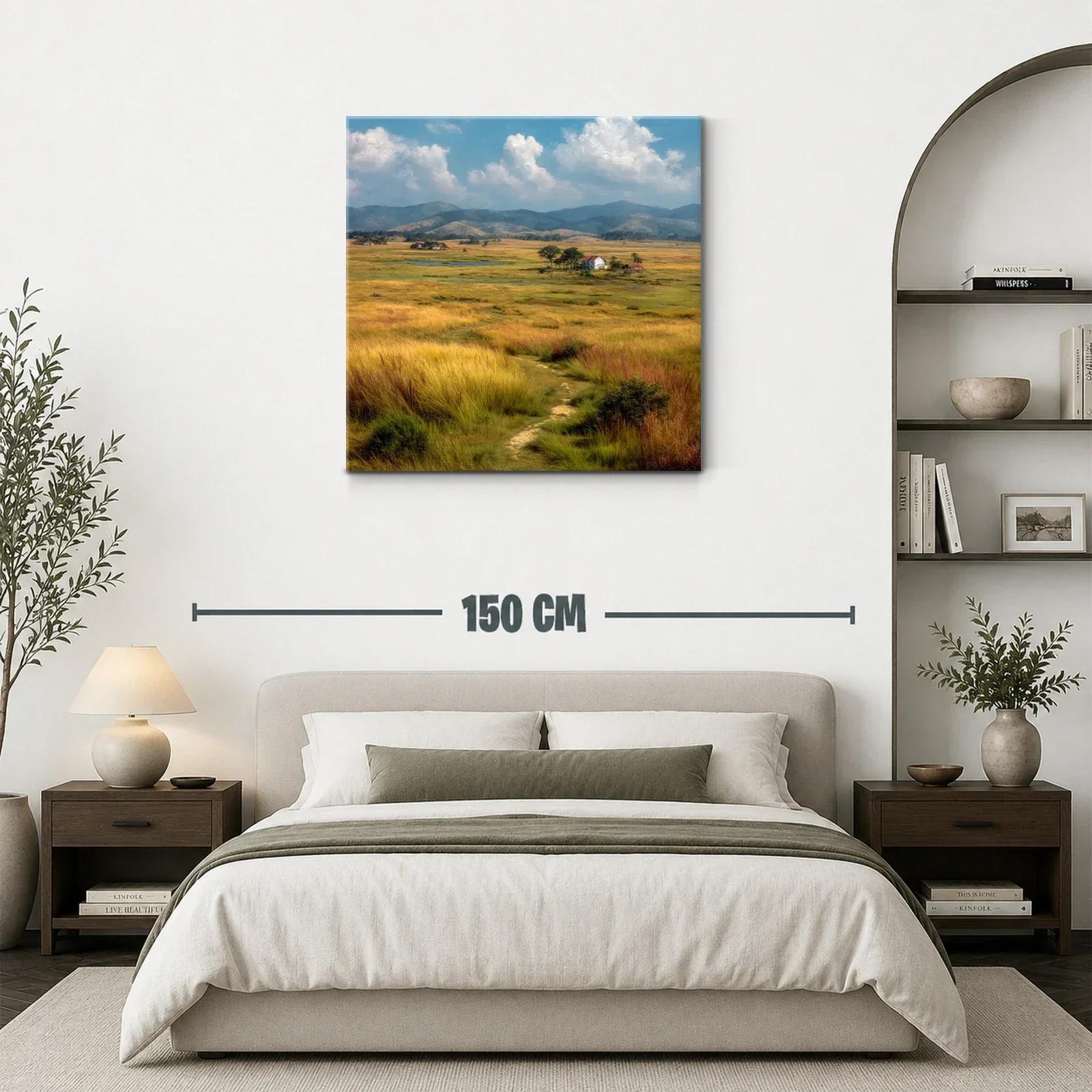 Paisaje campestre con praderas y cielos azules — miniatura 3