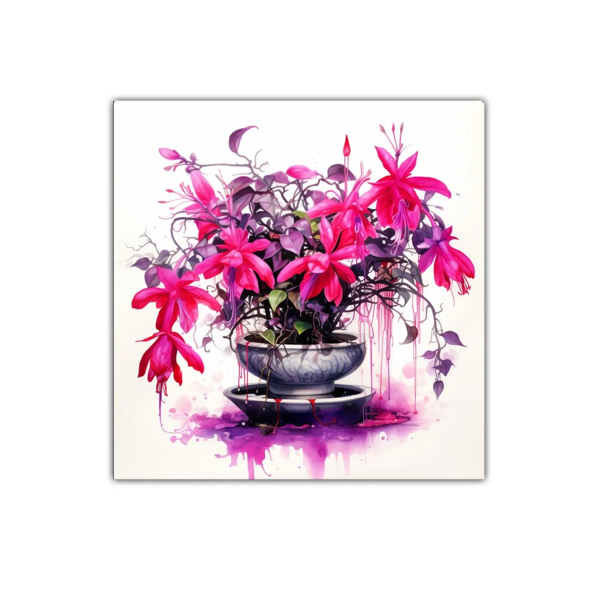 Exuberancia floral en tonos fucsia y violeta elegante — imagen principal