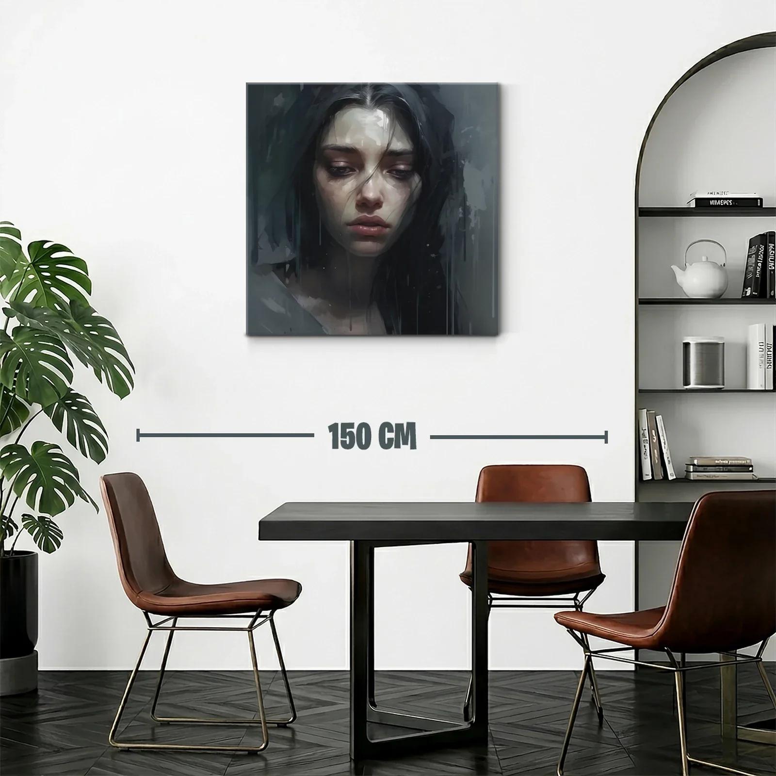 Retrato melancólico en tonos oscuros y expresivos — miniatura 2