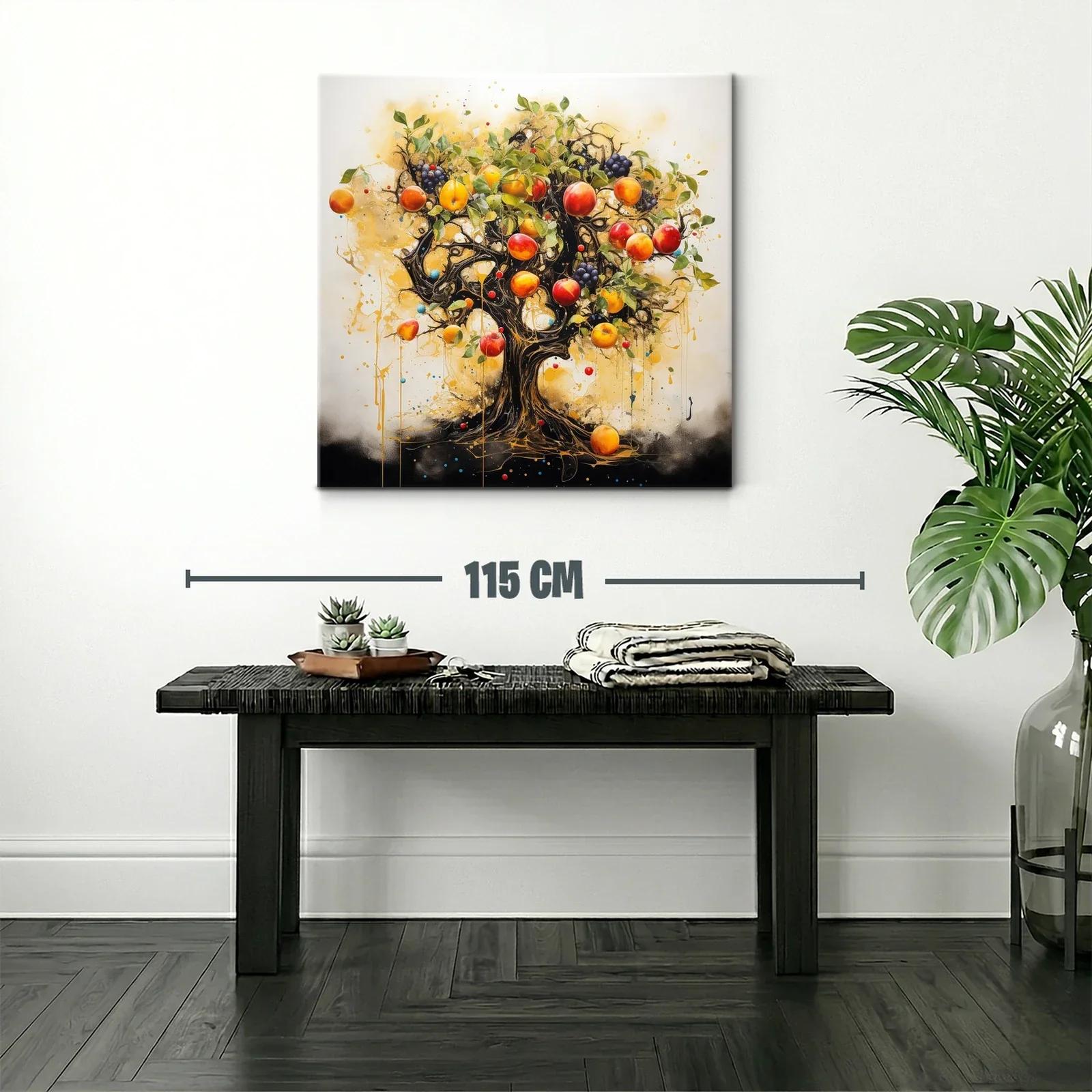 Árbol frutal exuberante con tonos cálidos y vibrantes — miniatura 2