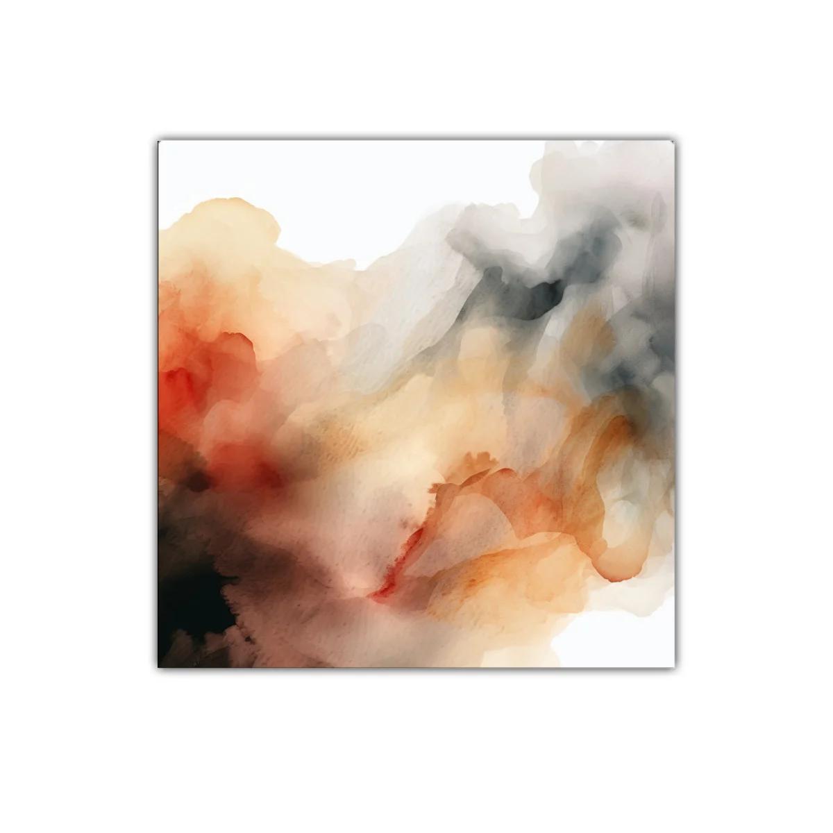 Cuadro decorativo con tonos cálidos y abstractos suaves — miniatura 1