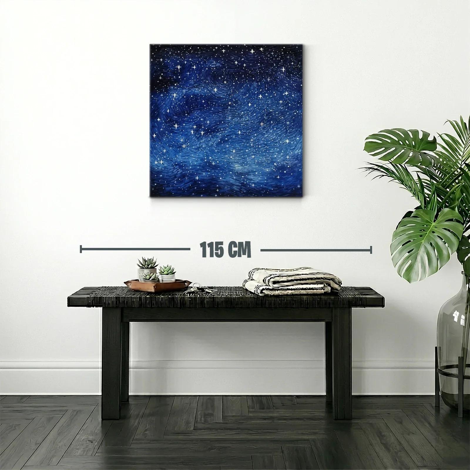 Cielo estrellado con tonos profundos y movimiento dinámico — miniatura 2