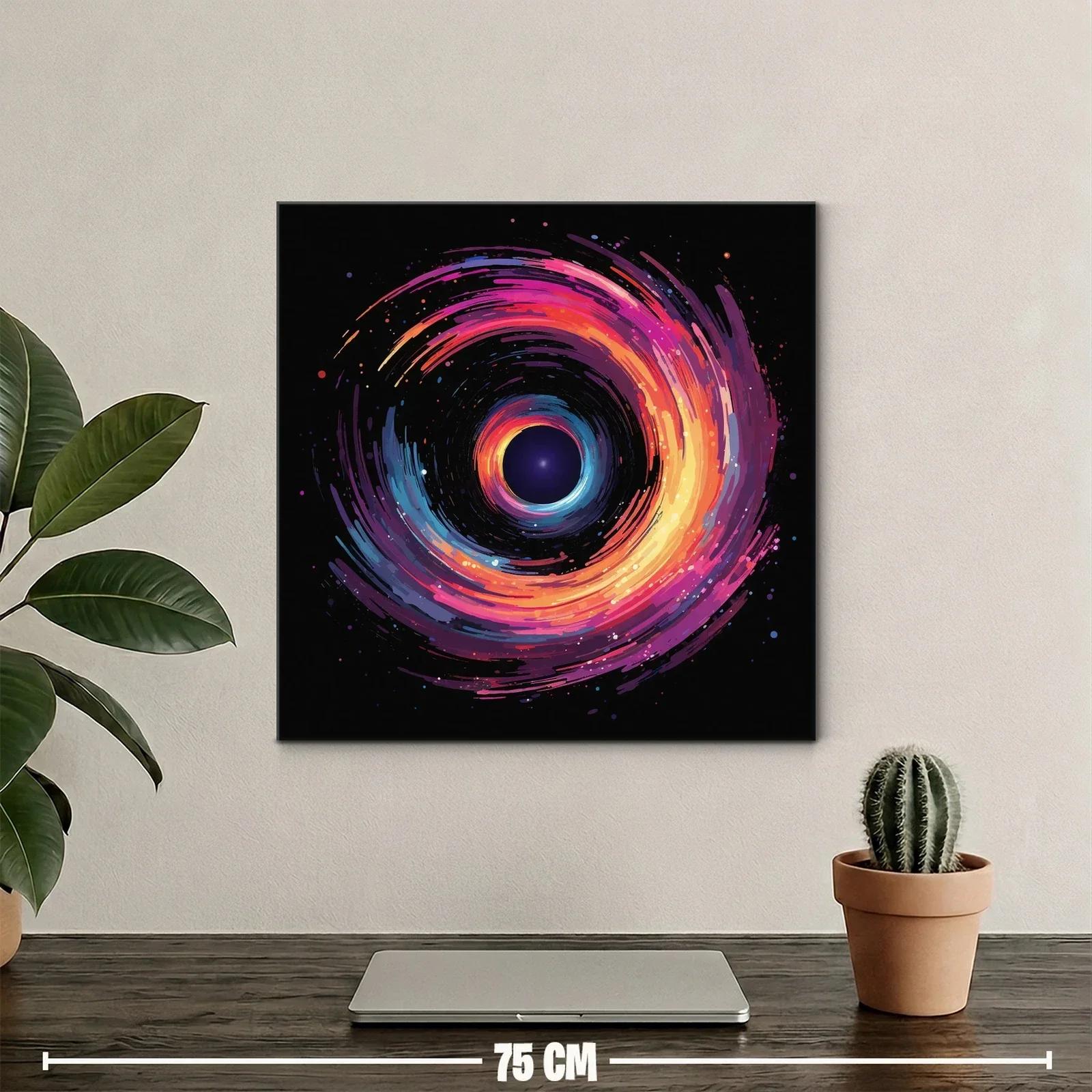 Espiral cósmica en vibrantes tonos cálidos y fríos — miniatura 2