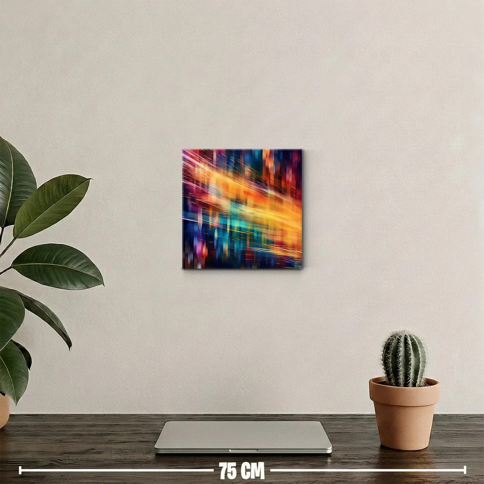 Cuadro abstracto con vibrantes efectos de luz y color — miniatura 2