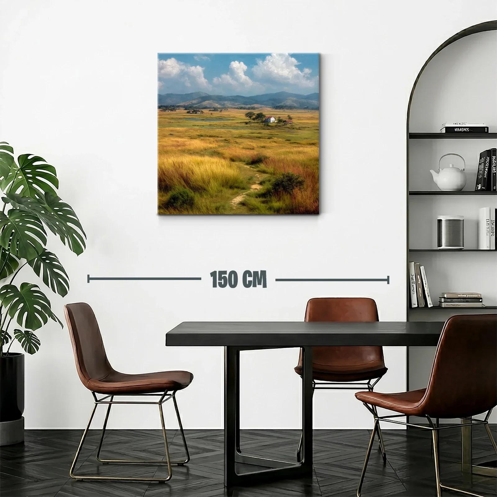 Paisaje campestre con praderas y cielos azules — miniatura 2