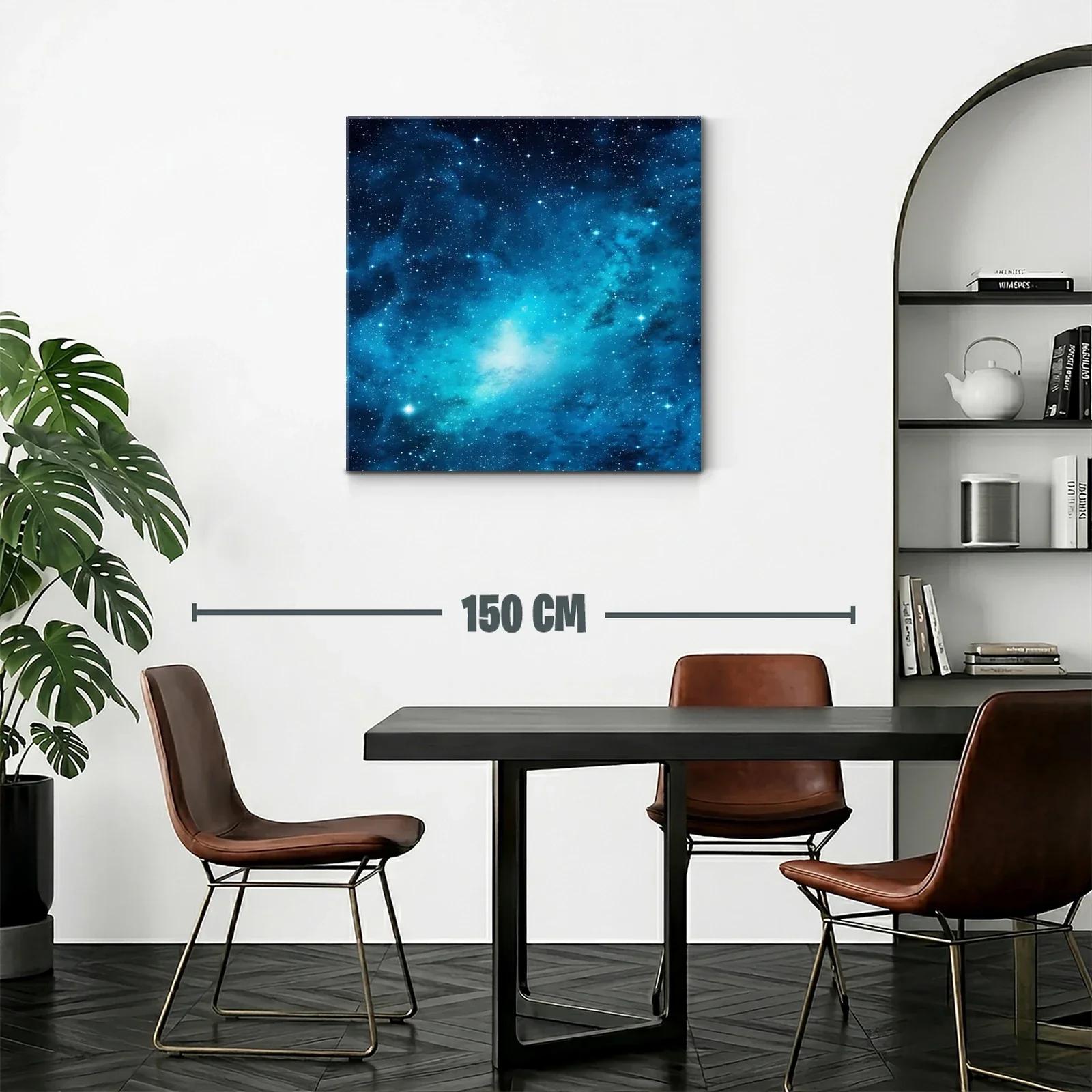 Caótico cielo estrellado en tonos azules brillantes — miniatura 2