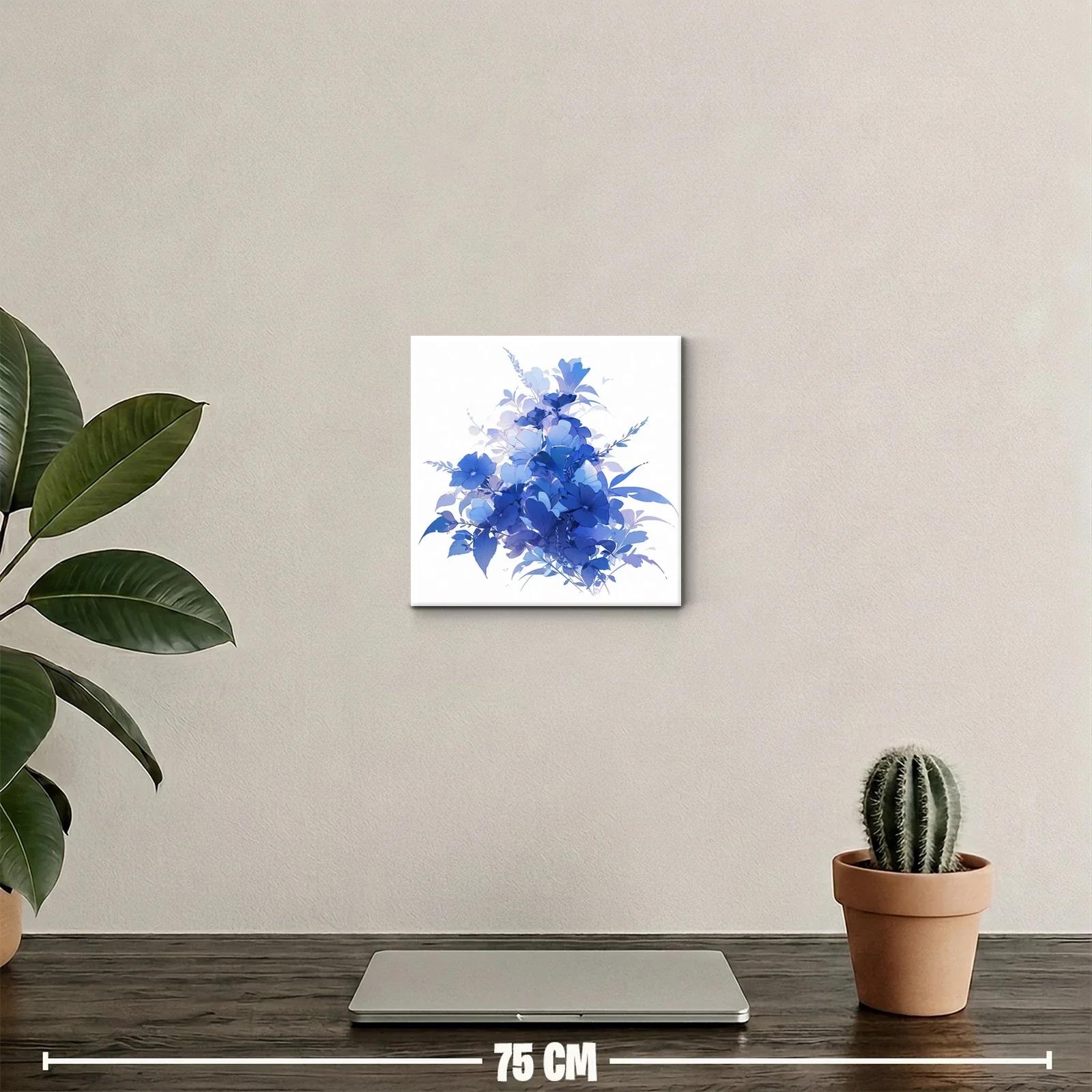 Composición floral en tonos azules para decoración elegante — miniatura 2