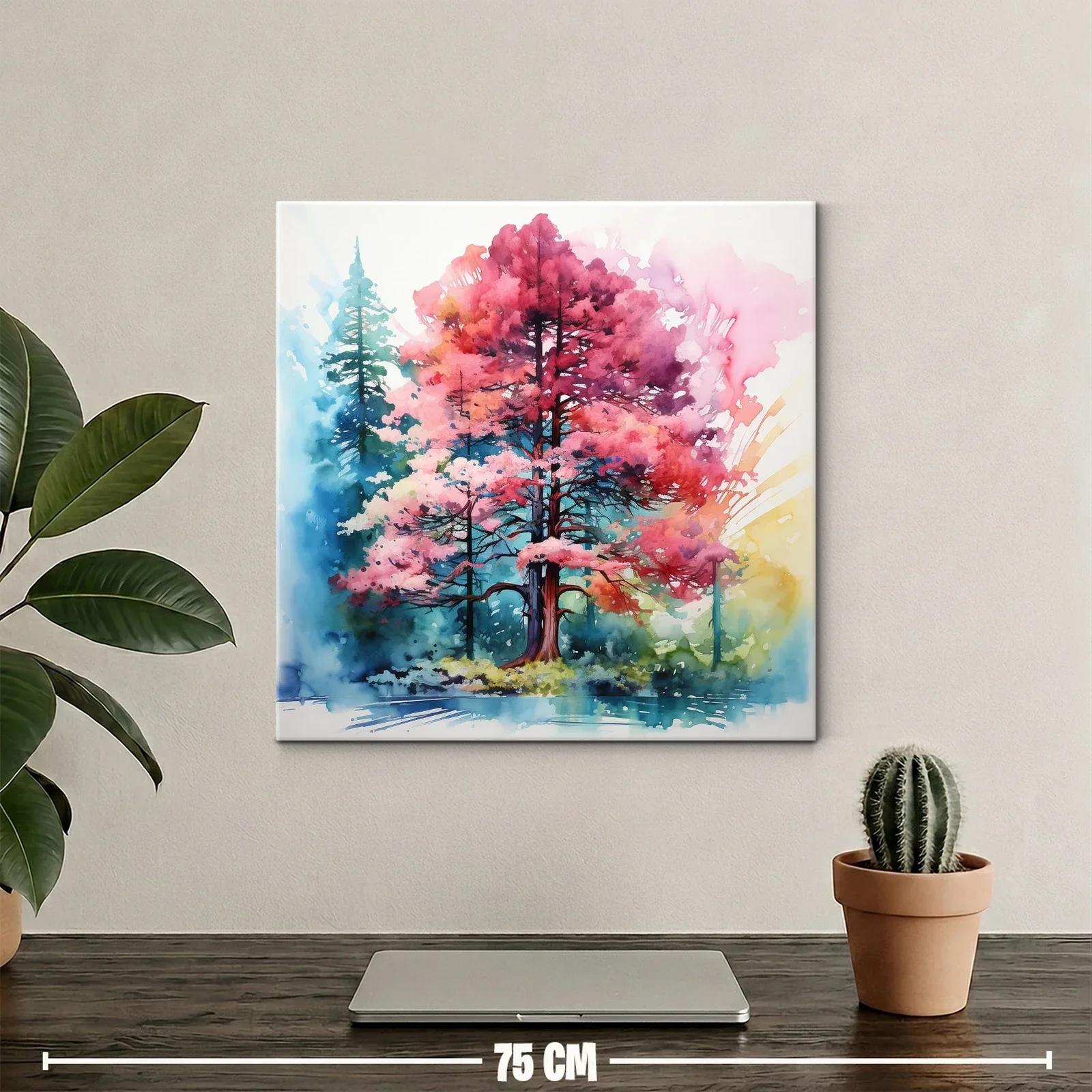 Árbol en tonos vivos con vibrantes matices naturales — miniatura 2