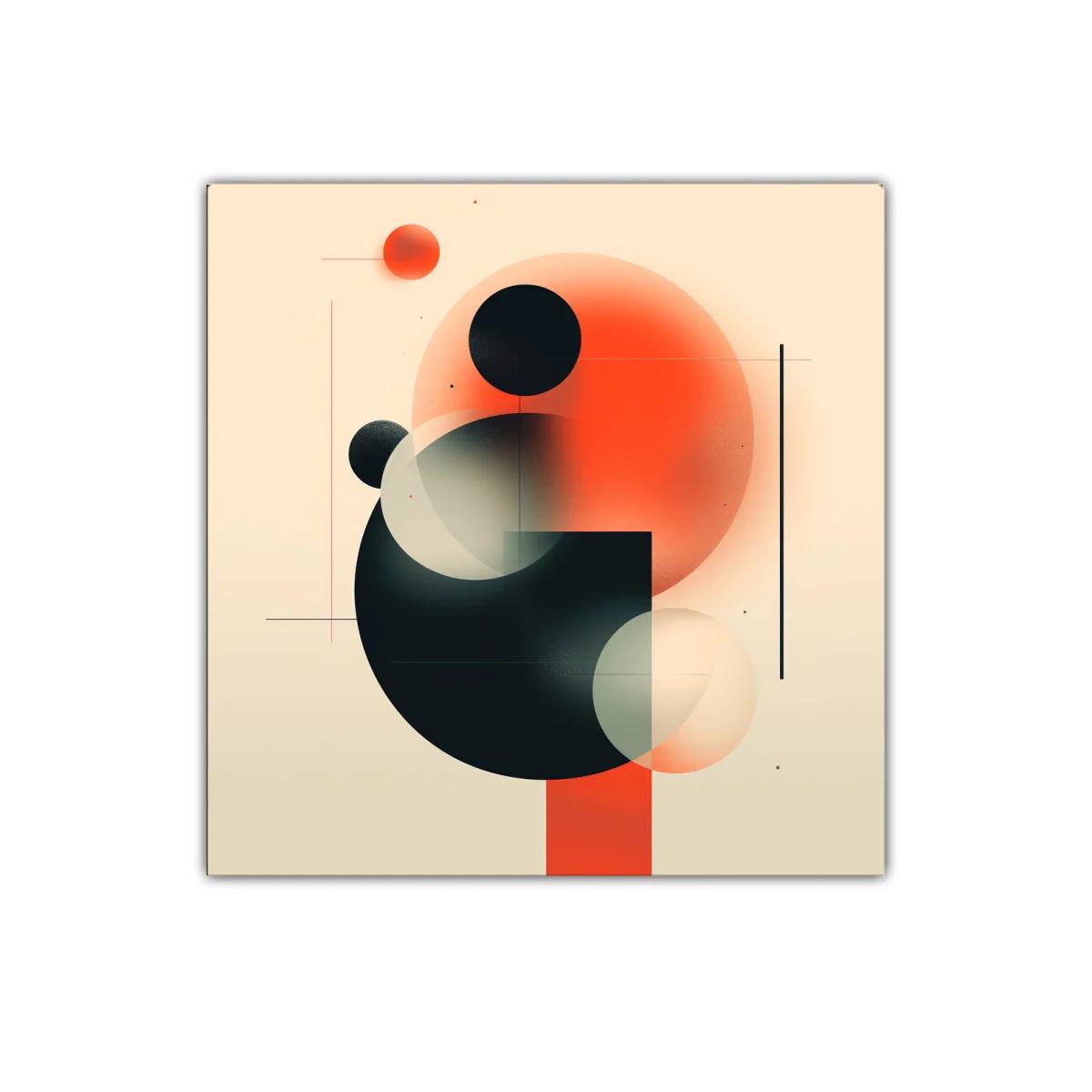 Composición geométrica abstracta en tonos cálidos y oscuros — imagen principal