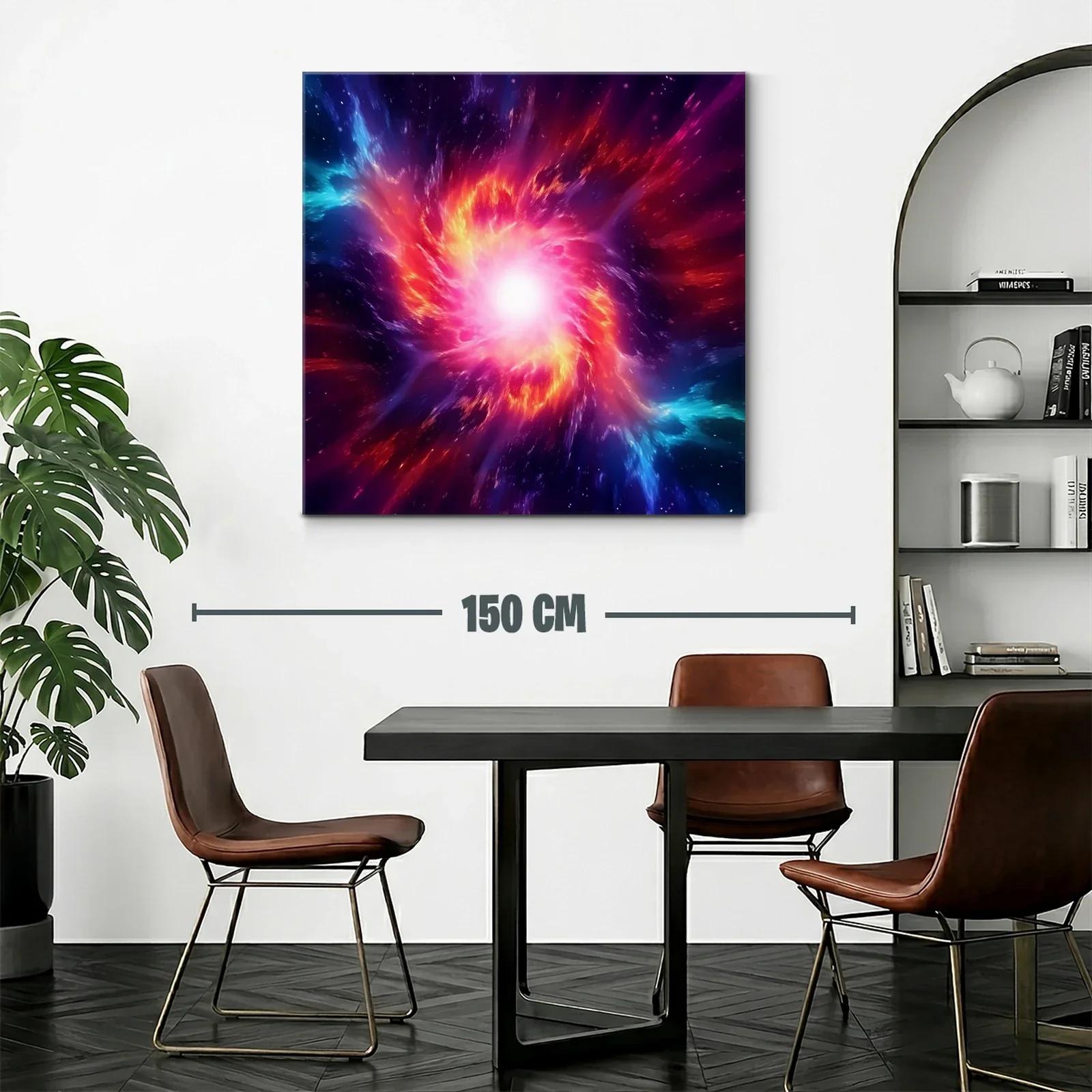 Impacto cósmico en tonos vibrantes y luminosos — miniatura 2